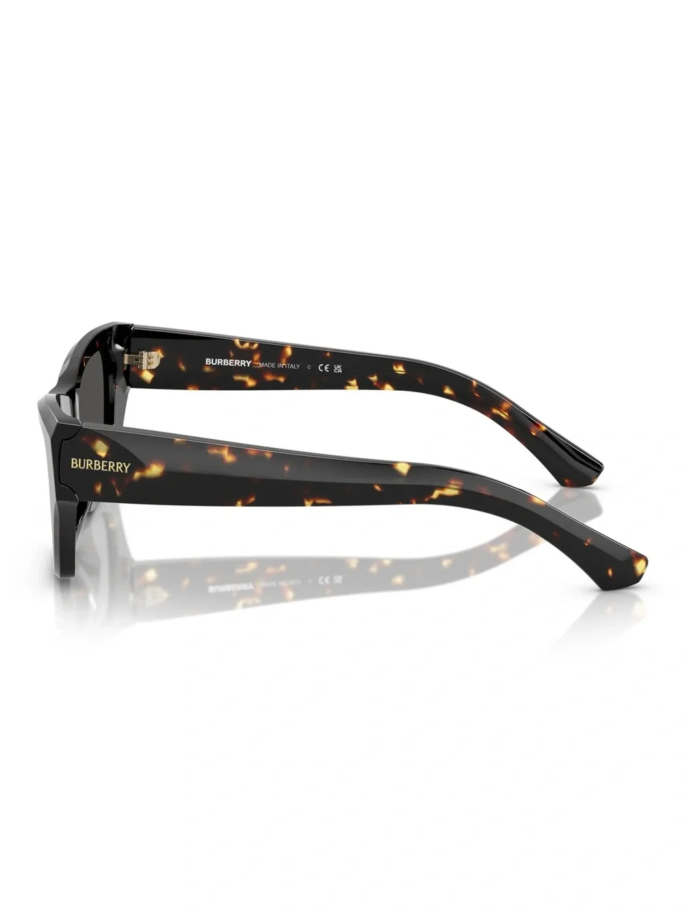 Burberry Black Tortoise Square Cat-Eye Sunglasses